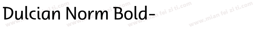 Dulcian Norm Bold字体转换